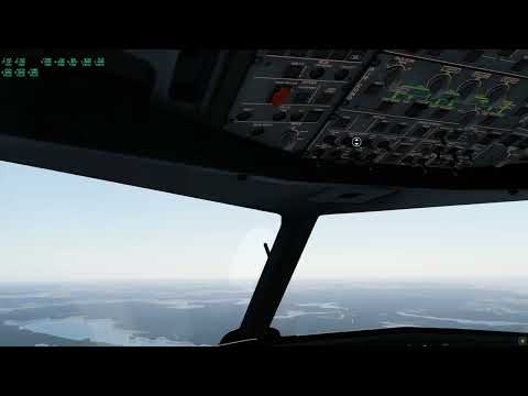 A320 NEO landing at Gothenburg-Landvetter airport (XP12, cockpit view)