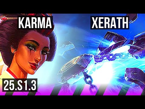KARMA & Varus vs XERATH & Jhin (SUP) | 0/1/9 | KR Diamond | 25.S1.3