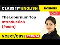 The Laburnum Top Class 11 | English Hornbill Book Poem Explanation (& Word Meanings)