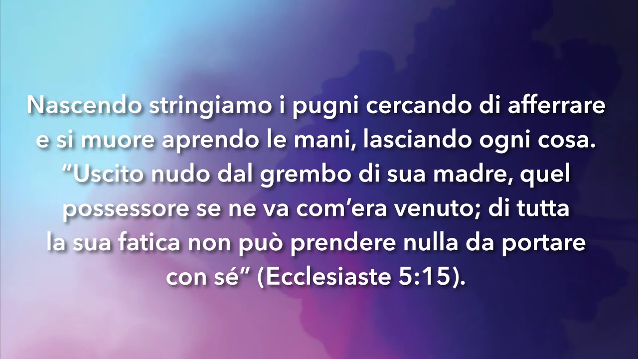 Meditazione Calendario "Parole di Vita" del 4 giugno 2019
