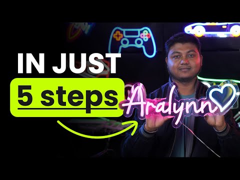 How to make neon sign in just five steps