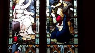preview picture of video 'John Colqhhoun Stained Glass Window Parish Church Luss Loch Lomond Scotland'