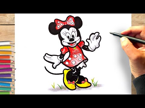 Comment dessiner minnie mouse dessin facile