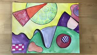 Kids Art Lesson - Wassily Kandinsky Abstract Art