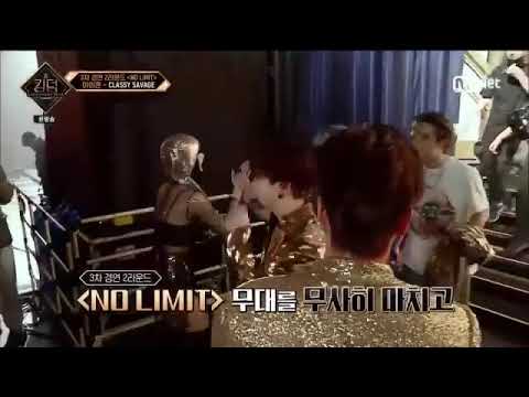 iKON and LISA interaction at back stage on Kingdom