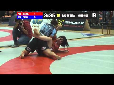 M. Papadopoulou (GRE) Vs M. Oleksik (POL) - NOGI - Fila European 2012