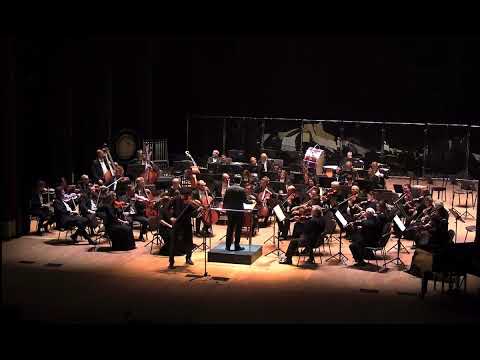 Petr Lundstrem plays Tchaikovsky violin concerto 2d movement with Russian national orchestr