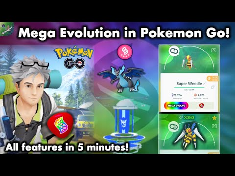 Mega Evolution in Pokemon Go: Every New Feature in 5 Minutes! // Mega Raids, Mega Energy, and more!