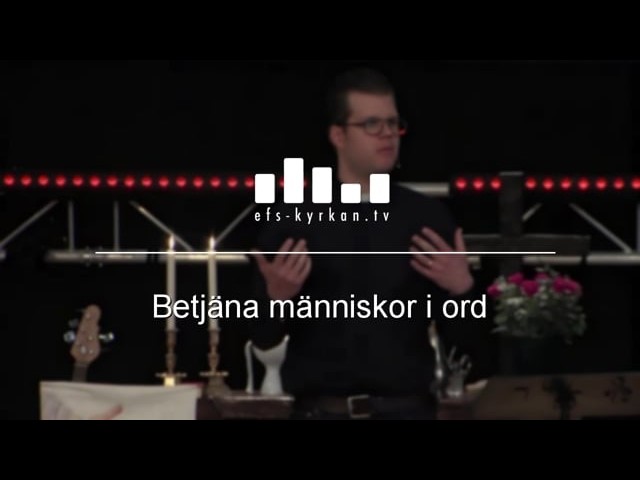 Betjäna människor i ord