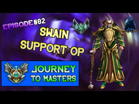 IcyDestiny - FIRST TIME PLAY SWAIN SUPPORT xD | JOURNEY TO MASTER #2 | League Of Legends