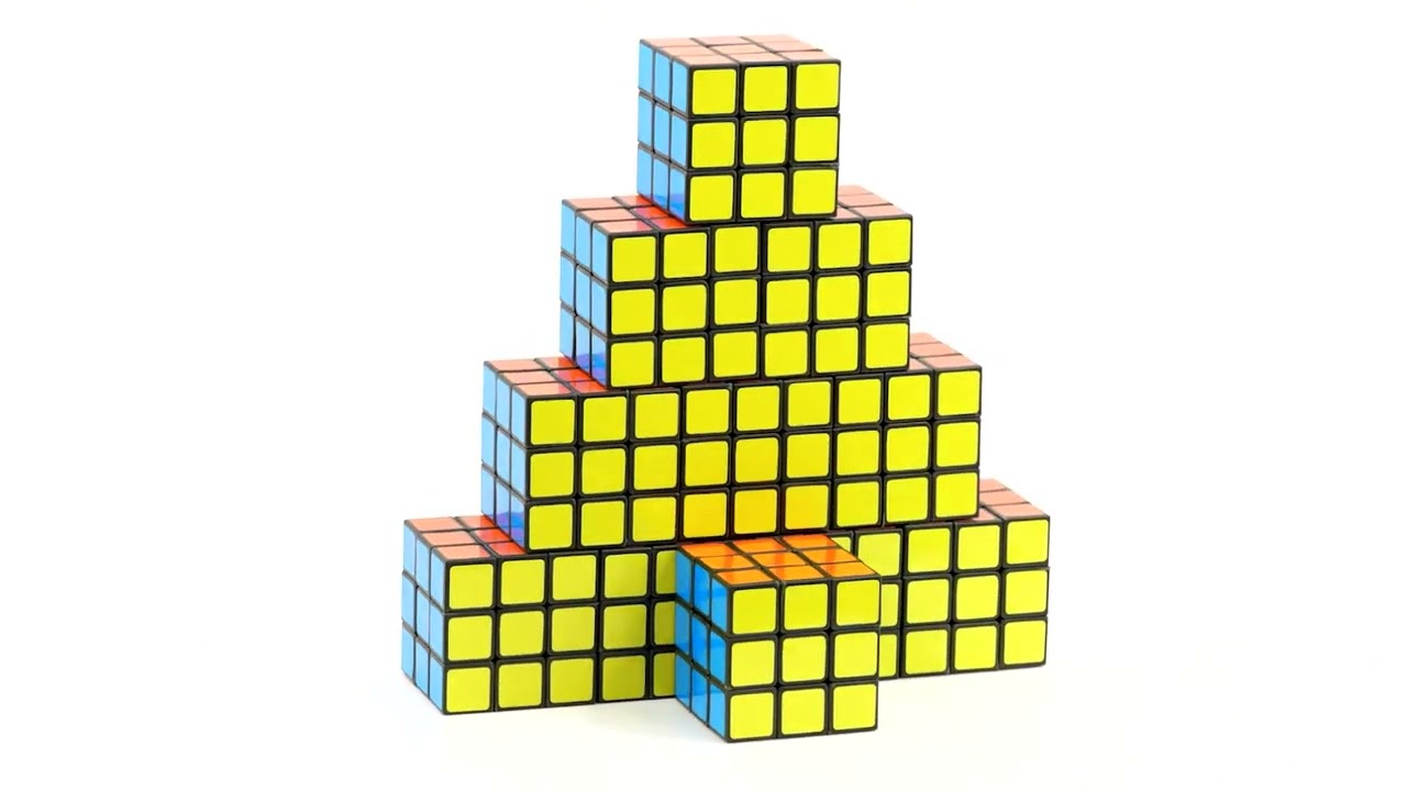 Set of 12 Puzzle Cubes