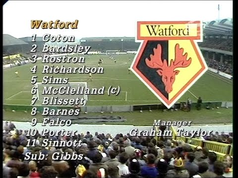 1986/87 - Watford v Everton (Division 1 - 8.3.87)