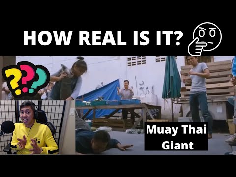 REACTING TO MUAY THAI GIANT - Fight Scene, HOW REAL IS IT? Kickboxing Teacher REACTS!
