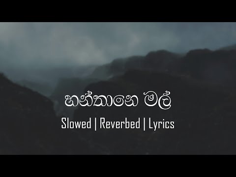 Hanthane Mal (හන්තානෙ මල් ) - Mahiru Senarathne x Akesh Jayasekara [Lyrics | Slowed | Reverbed]