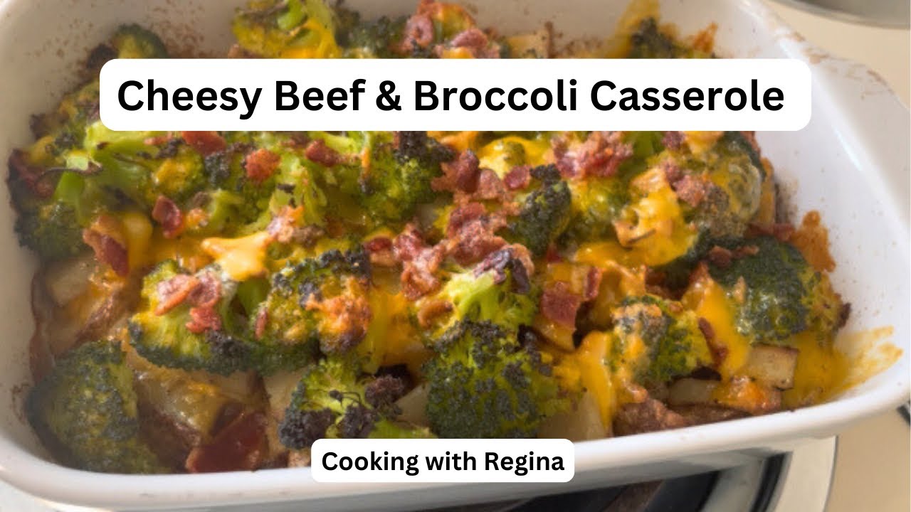 Family Favorite Casserole Beef & Potatoes with Cheese Bacon & Broccoli Easy Recipe Comfort Foods