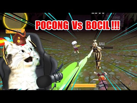 POCONG Vs BOCIL | Pocong Takut Sama Bocil  | Simulator Pocong Vs Bocil 3D