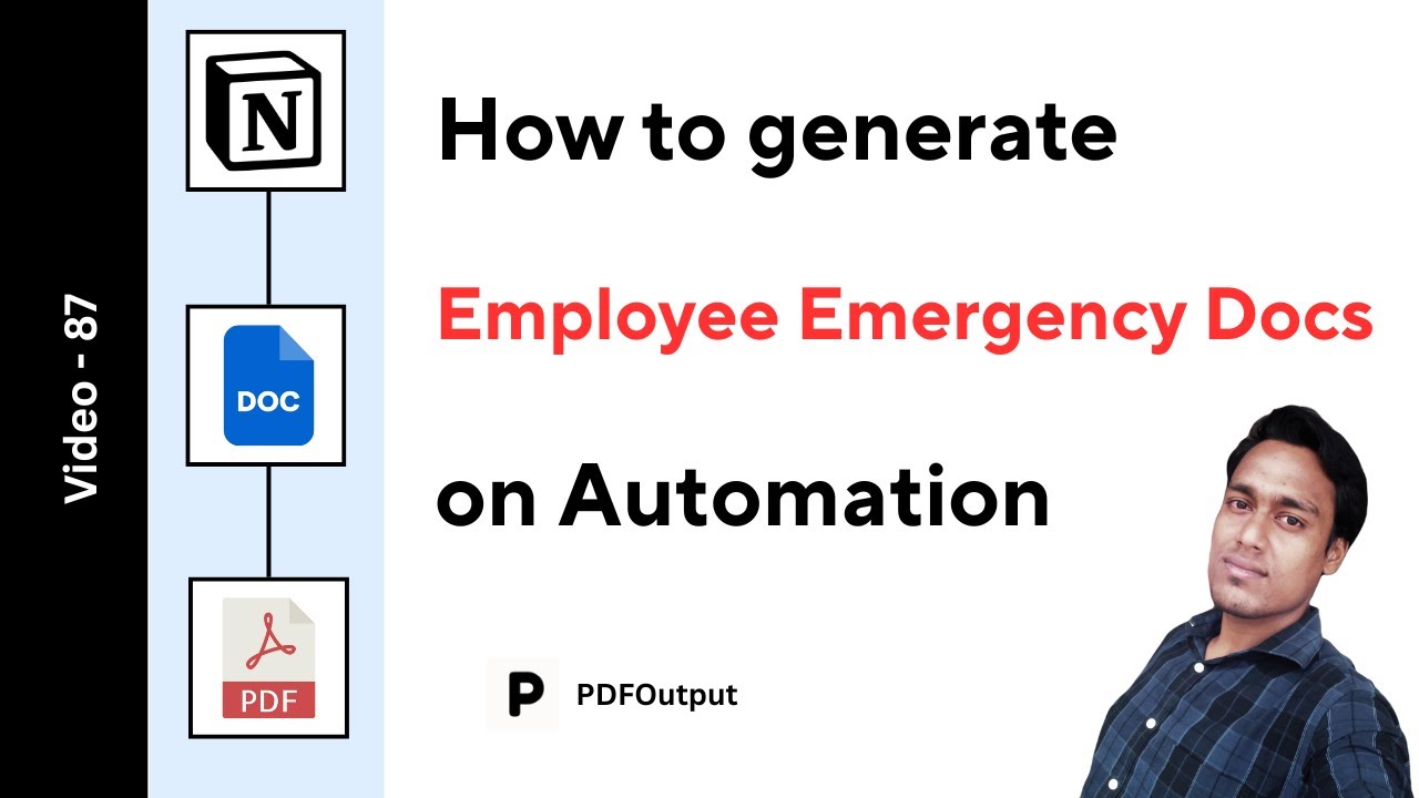 Employee Emergency Contact Form PDF (How to create PDFs on automation in Notion)