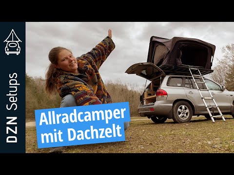 Allrad Camper mit Dachzelt | DZN Setup: Santa Fe 4WD mit Qeedo Freedom Slim Dachzelt