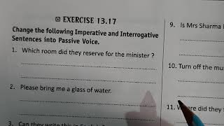 Voice ( Imperative Sentences) Class 8