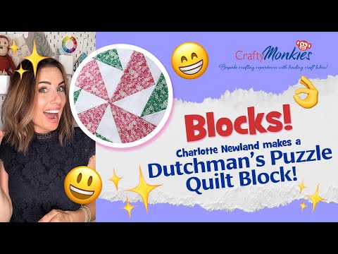 Dutchman’s Puzzle Quilt Block! No-Waste Flying Geese Method!