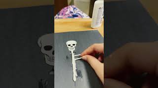 Skeleton out of Q-tips