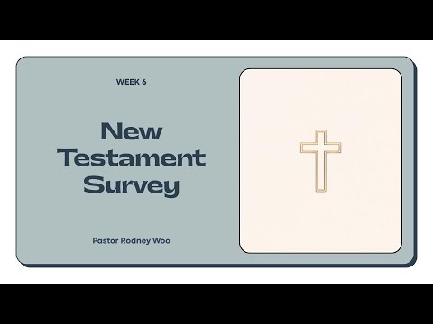 New Testament Survey - Week 6