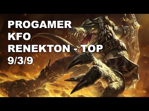 Progamer kfo Top Renekton vs Jayce - KR Challenger Rank Game