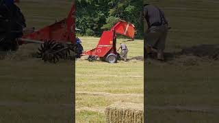 clogged hay baler