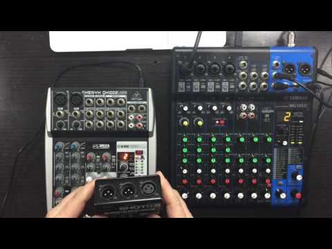 Yamaha MG10XU vs Behringer QX1002USB compact mixer desk comparison