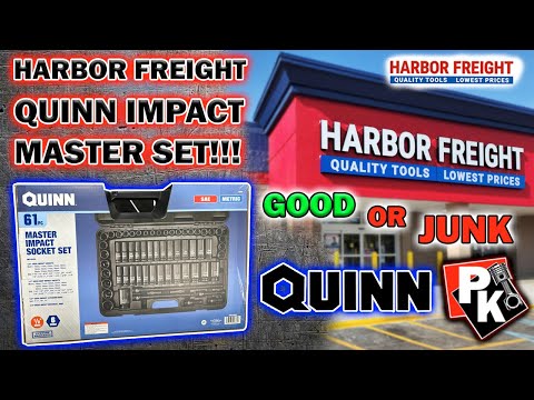 HARBOR FREIGHT QUINN 1/2" IMPACT MASTER SET / IS IT WORTH IT? #harborfreight #tools #toolreviews