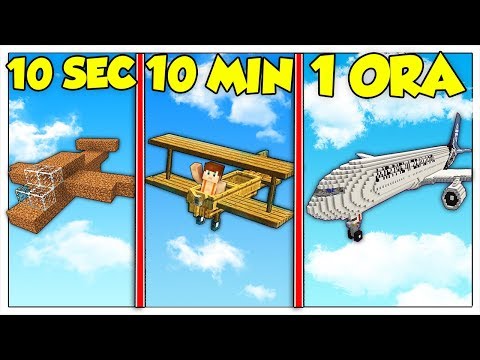 AEREO DA 10 SECONDI CONTRO 10 MINUTI VS 1 ORA! - Minecraft ITA