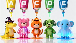 Download lagu ABC Colorful Halloween Animals Song 1028 | ABCs & Colors Learning Song | Halloween Song For Kids mp3