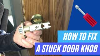 DIY 🛠How to Fix a Stuck Door Latch / Door Knob