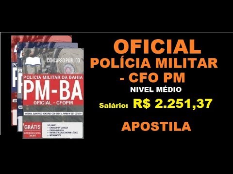 Apostila Concurso PM BA 2019 Oficial Polícia Militar - CFO PM