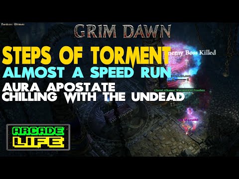 Grim Dawn Aura Apostate - SoT boss rush - vitality ranged build - HCU - v1.1.9.1