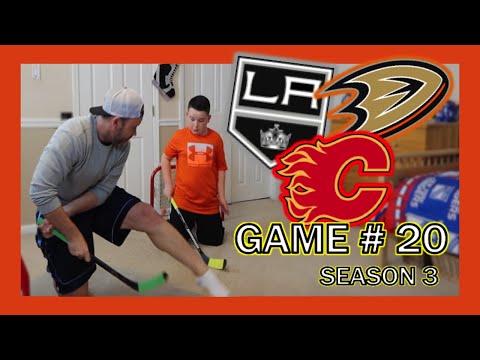 KNEE HOCKEY SEASON 3 - GAME 20 - KINGS / DUCKS / FLAMES - QUINNBOYSTV