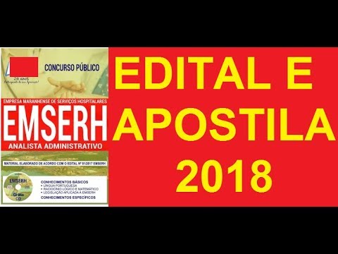 CONCURSO EMSERH MA 2018   ANALISTA ADMINISTRATIVO