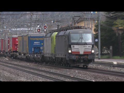 2018-03-31 La ferrovia del Brennero sul confine tra Veneto e Trentino - Stazione di Peri 6/8