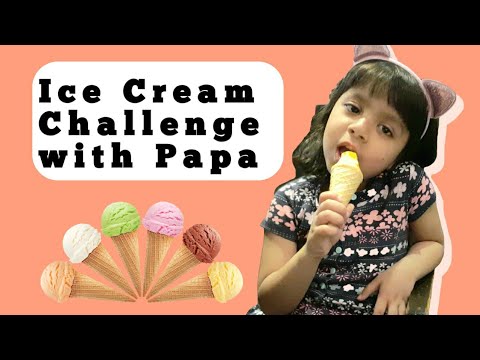 ICE CREAM CHALLENGE with BABY QUEEN AYATI