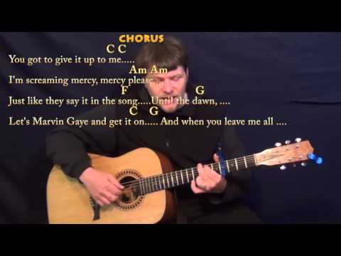 Marvin Gaye (Charlie Puth) Fingerstyle Guitar Cover Lesson with Chords/Lyrics - Capo 4th