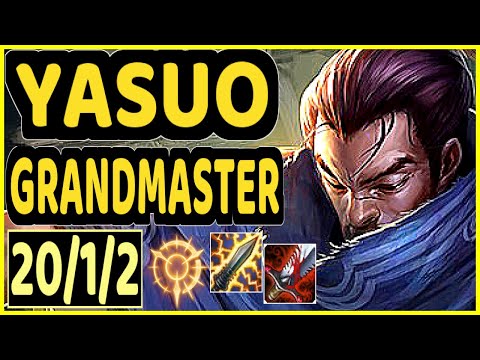 LLDER (YASUO) - PENTAKILL 20/1/2 KDA GAMEPLAY - EUW Ranked GRANDMASTER