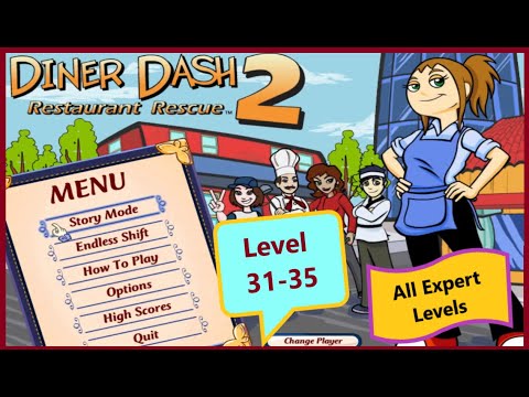 [Gameplay Walkthrough] 👾Diner Dash 2: Restaurant Rescue All Expert Levels🕰️