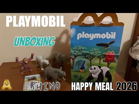 Happy Meal Playmobil 2026 | Unboxing (Rinoceronte)
