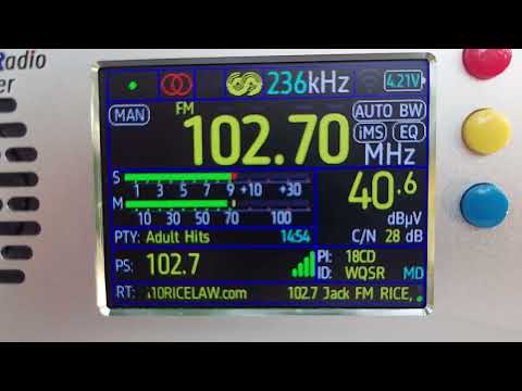 TEF 6686 LW/MW/SW/FM Stereo Portable Radio WQSR 102.7 FM Baltimore Maryland