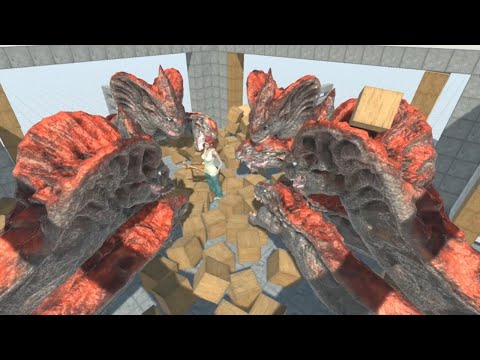 12 HYDRA Heads vs ALL UNITS as Lunch Animal Revolt Battle Simulator