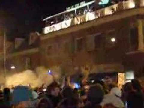 Franklin Street after Duke vs. UNC game at Cameron 2-7-07