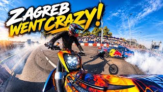 RedBull Showrun Zagreb 🇭🇷 | Motorcycle Stunt Show with @ArasFreestyle