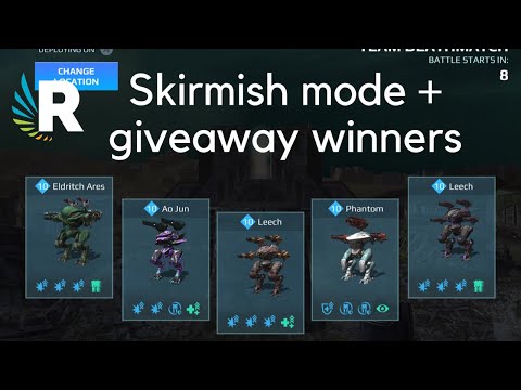 War Robots: NEW SKIRMISH MODE + GIVEAWAY WINNERS & SECOND 50 OVERDRIVE UNIT GIVEAWAY