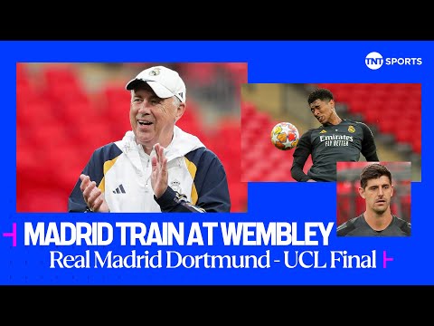 IN FULL: Real Madrid's Wembley training session ahead of Champions League final against Dortmund ⚪️????