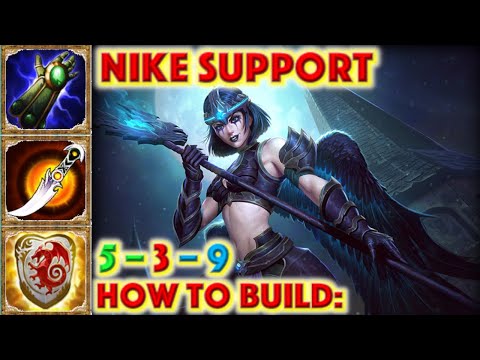 SMITE: HOW TO BUILD NIKE - Nike Support Build + Gameplay (Smite Season 7 Conquest)
